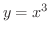 $\displaystyle{y = x^{3}}$