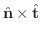 $\hat{\bf n} \times \hat{\bf t}$