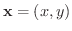${\bf x} = (x,y)$