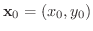 ${\bf x}_{0} = (x_{0},y_{0})$