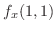 $f_{x}(1,1)$