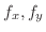 $f_{x},f_{y}$