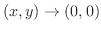 $(x,y) \rightarrow (0,0)$
