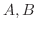 $A,B$