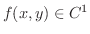 $f(x,y) \in C^{1}$