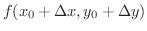 $f(x_{0} + \Delta x, y_{0} + \Delta y)$