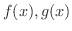 $f(x),g(x)$