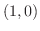 $(1,0)$