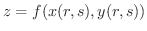 $z = f(x(r,s),y(r,s))$