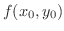 $f(x_{0},y_{0})$