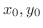 $x_{0},y_{0}$