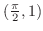 $(\frac{\pi}{2},1)$