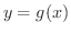 $y = g(x)$