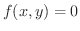 $f(x,y) = 0$