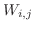 $W_{i,j}$