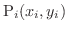 ${\rm P}_{i}(x_{i},y_{i})$