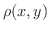 $\rho(x,y)$
