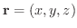 ${\bf r} = (x,y,z)$