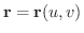 ${\bf r} = {\bf r}(u,v)$