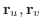 ${\bf r}_{u},{\bf r}_{v}$