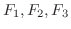 $F_{1}, F_{2}, F_{3}$