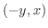 $(-y,x)$