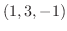 $(1,3,-1)$