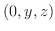 $(0,y,z)$
