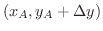 $(x_{A}, y_{A}+\Delta y)$