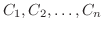 $C_{1},C_{2},\ldots,C_{n}$