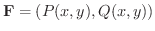 ${\bf F} = (P(x,y),Q(x,y))$
