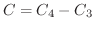 $C = C_{4} - C_{3}$