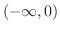 $(-\infty, 0)$