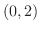 $(0,2)$