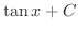 $\displaystyle{\tan{x} + C}$