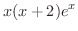 $\displaystyle{x(x+2)e^{x}}$