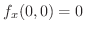 $f_{x}(0,0) = 0$