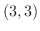 $(3,3)$