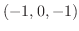 $(-1,0,-1)$
