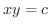 $\displaystyle{xy = c}$
