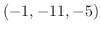 $(-1,-11,-5)$