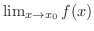 $\lim_{x \to x_{0}}f(x)$