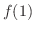 $f(1)$