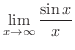 $\displaystyle{\lim_{x \rightarrow \infty}\frac{\sin{x}}{x}}$