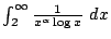$ \int_{2}^{\infty}\frac{1}{x^{\alpha}\log{x}} dx$