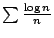 $ \sum \frac{\log{n}}{n}$