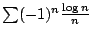 $ \sum (-1)^{n}\frac{\log{n}}{n}$