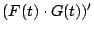 $\displaystyle (F(t)\cdot G(t))'$
