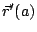 $ \vec{r}'(a)$