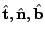 $ \hat{\bf t}, \hat{\bf n}, \hat{\bf b}$